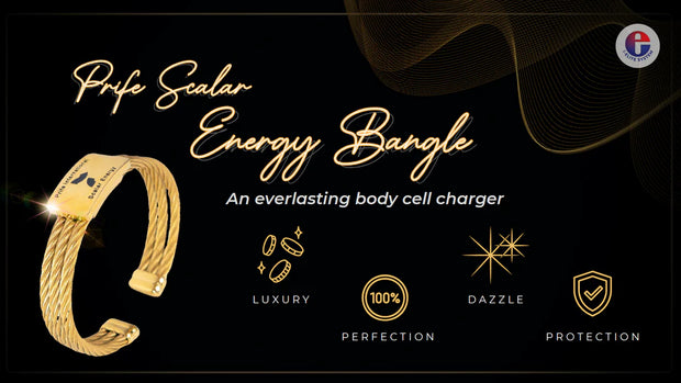 PRIFE SCALAR ENERGY BANGLE (SILVER or GOLD)